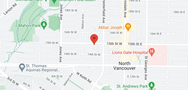 map of 229-231 W 15TH STREET